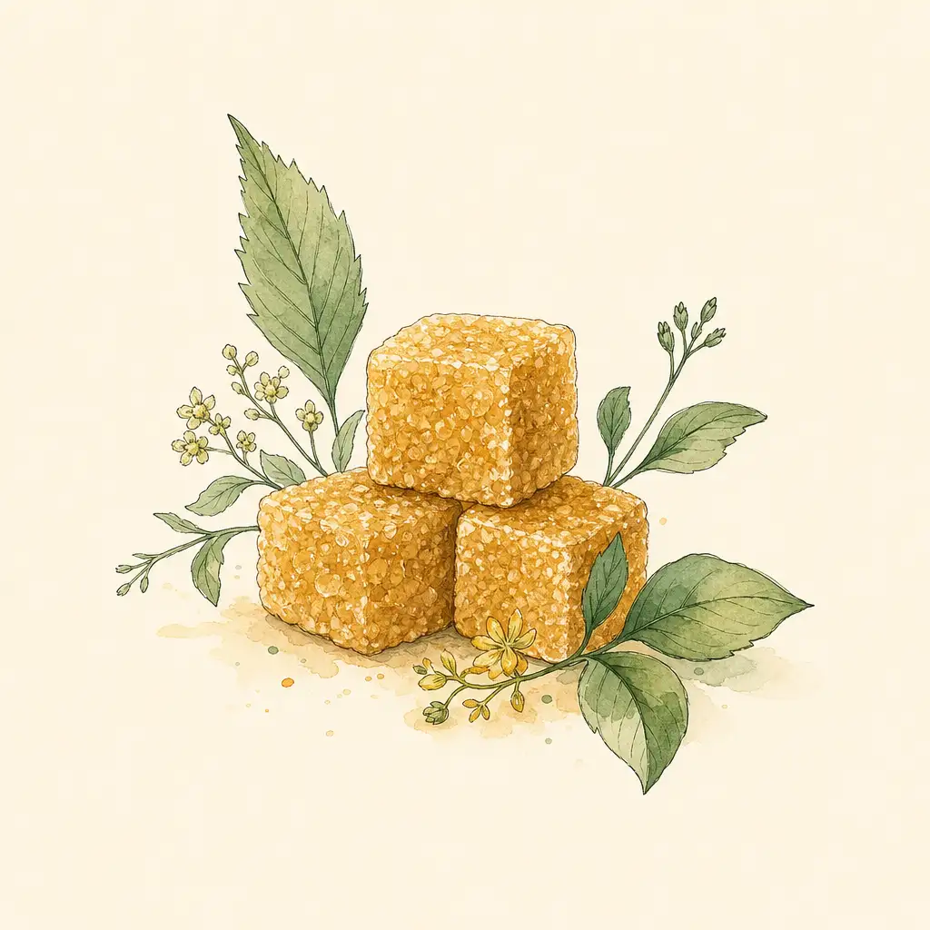 Three sugar cubes
