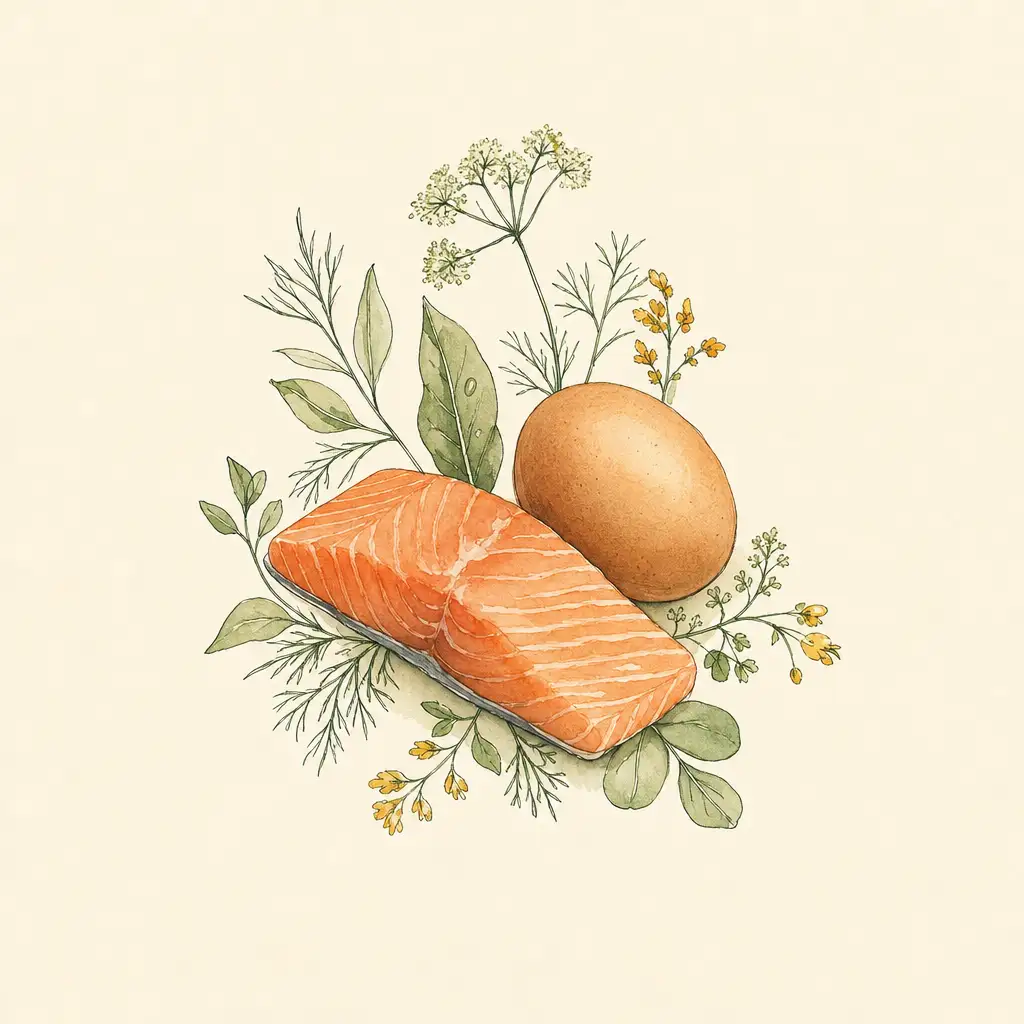 Fish and an egg